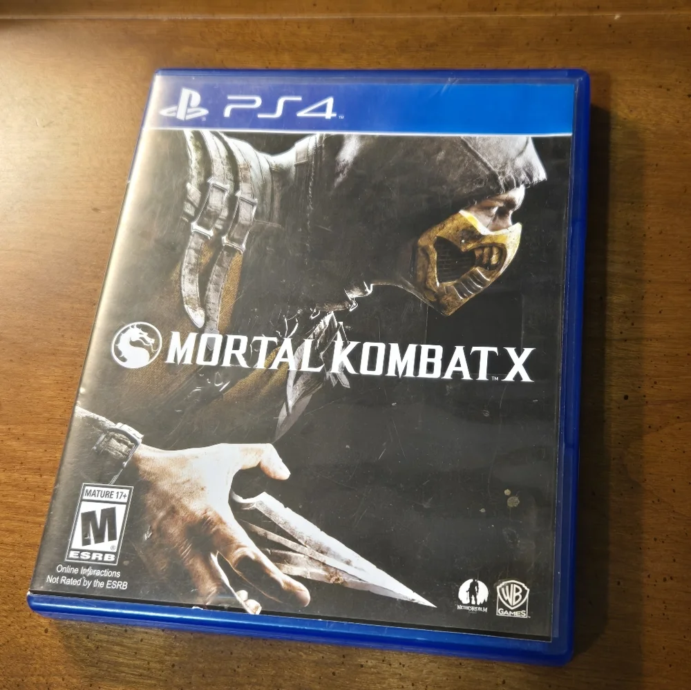 Mortal Kombat X PS4 Fighting Video Game Playstation 4 MK10 EUC Working Mature